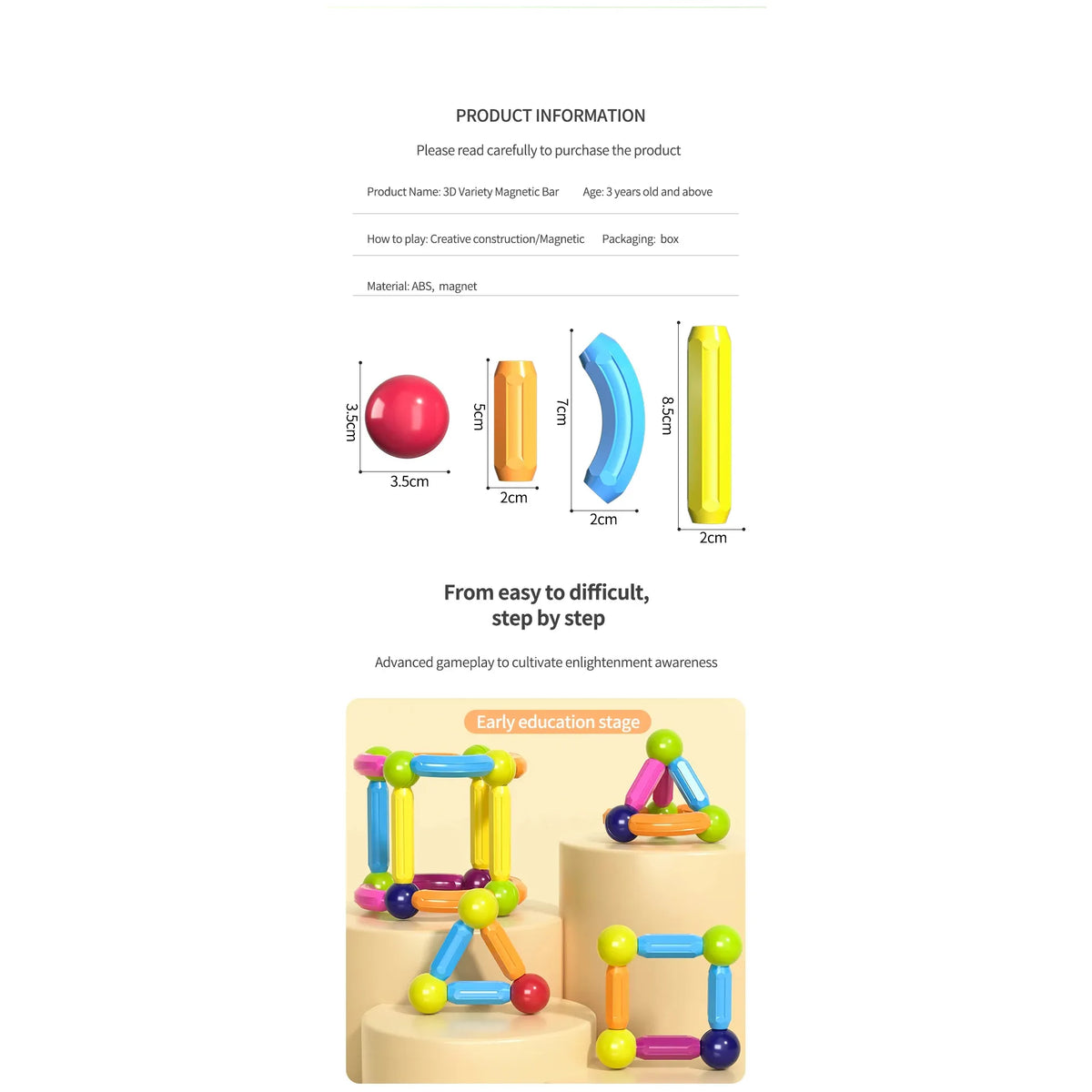 Magnetic Montessori Construction Set - goodsgalore