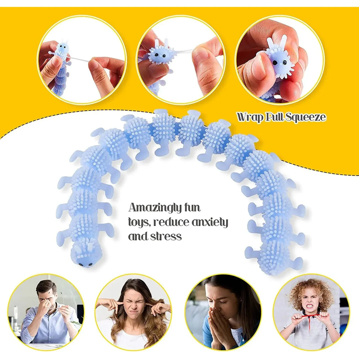 Luminous Caterpillars Fidget Toy - goodsgalore