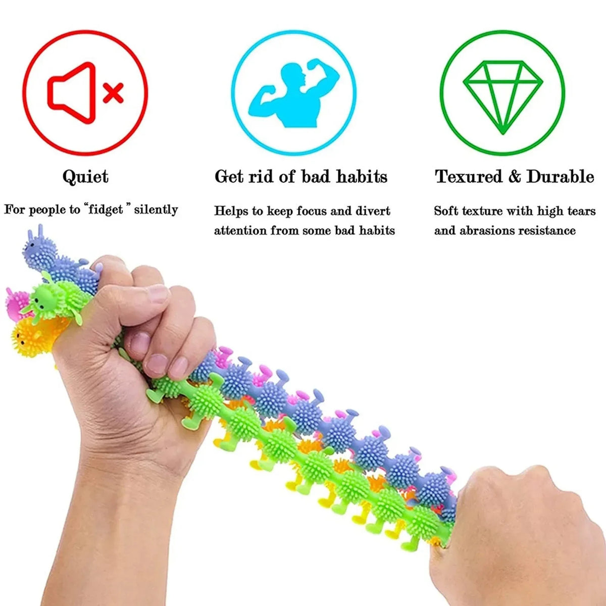 Luminous Caterpillars Fidget Toy - goodsgalore