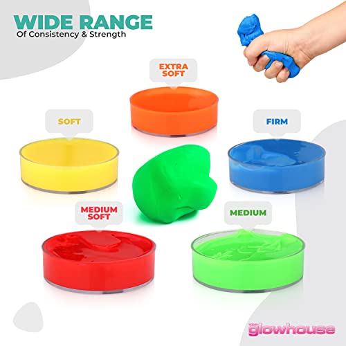 Set of 5 x Therapy Putty - goodsgalore